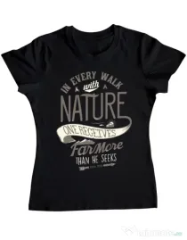 Tricou ADLER dama Walk of nature Negru