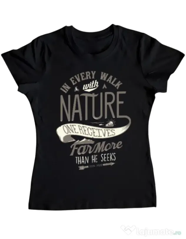 Tricou ADLER dama Walk of nature Negru