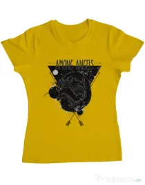Tricou ADLER dama Among angels Galben