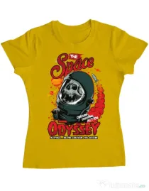 Tricou ADLER dama The space odyssey Galben