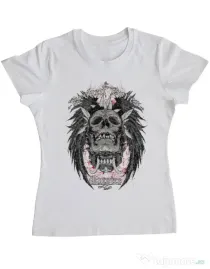 Tricou ADLER dama Broken Bones Empire Alb