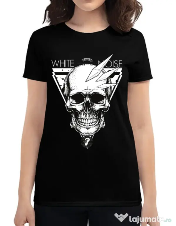 Tricou ADLER dama White noise Negru