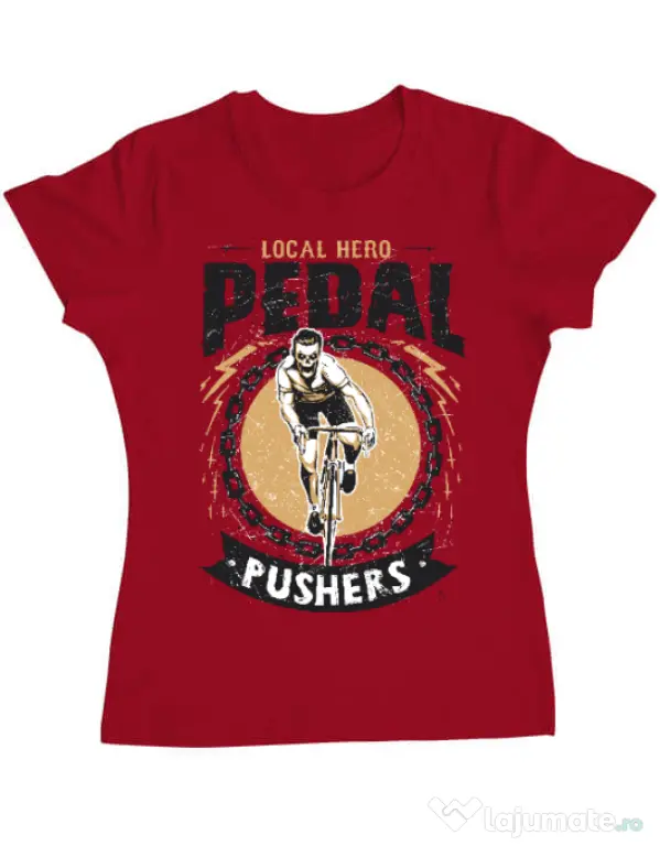 Tricou ADLER dama Pedal pushers Rosu