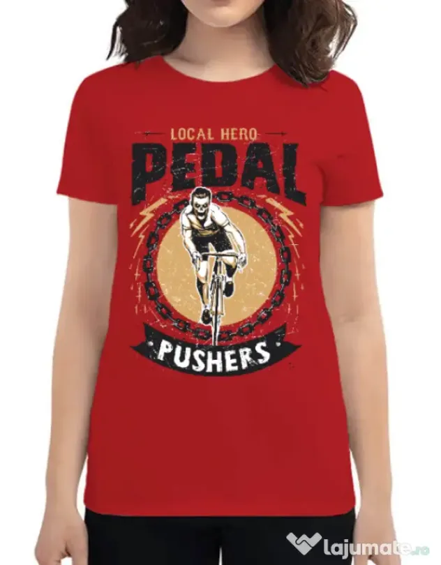 Tricou ADLER dama Pedal pushers Rosu