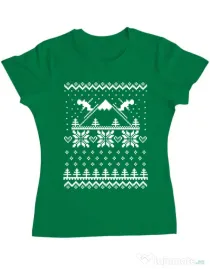 Tricou ADLER dama Ski time Verde mediu
