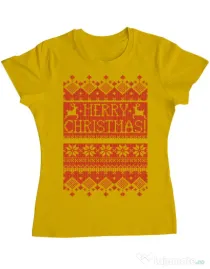 Tricou ADLER dama Greetings Galben