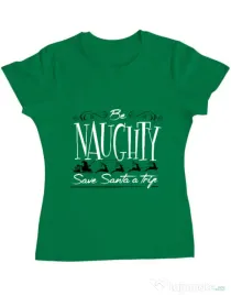 Tricou ADLER dama Be naughty Verde mediu