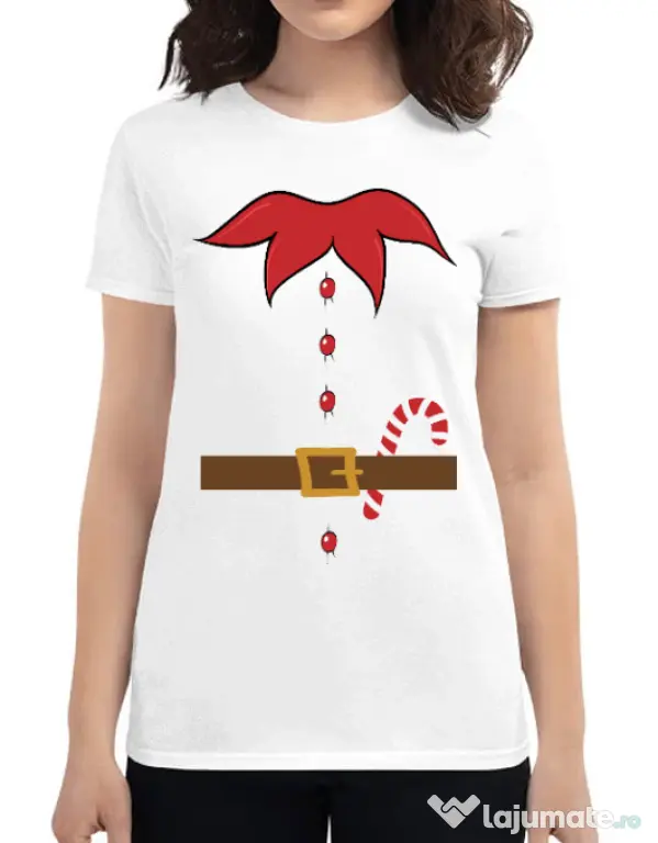Tricou ADLER dama Elf Alb