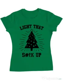 Tricou ADLER dama Light that up Verde mediu