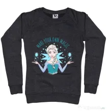 Bluza ADLER dama Make your own magic Negru melanj