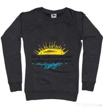 Bluza ADLER dama Iubirea noastra Negru melanj