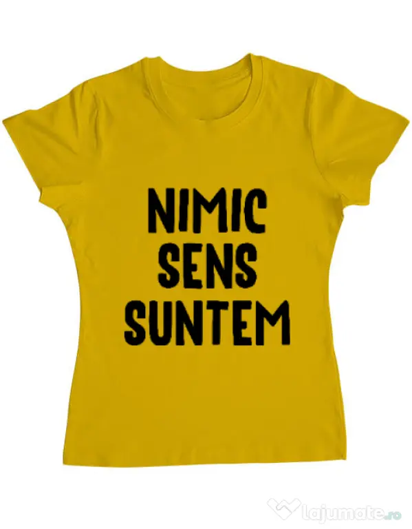 Tricou ADLER dama Nu are sens 1 Galben