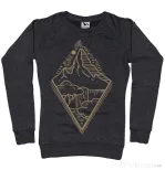 Bluza ADLER dama Mountain waterfall Negru melanj