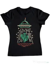 Tricou ADLER dama UFO Negru
