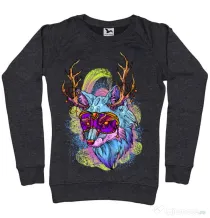 Bluza ADLER dama Wolf Negru melanj