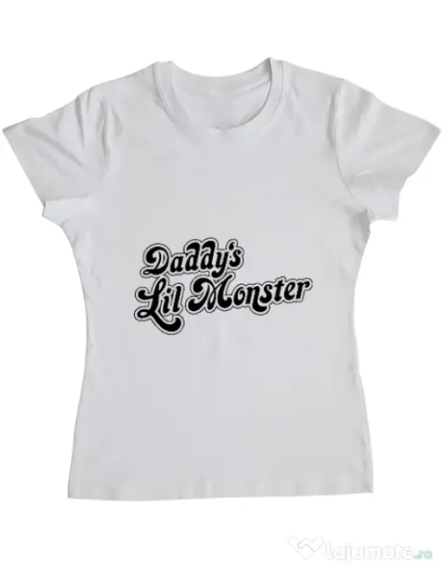 Tricou ADLER dama Lil monster Alb