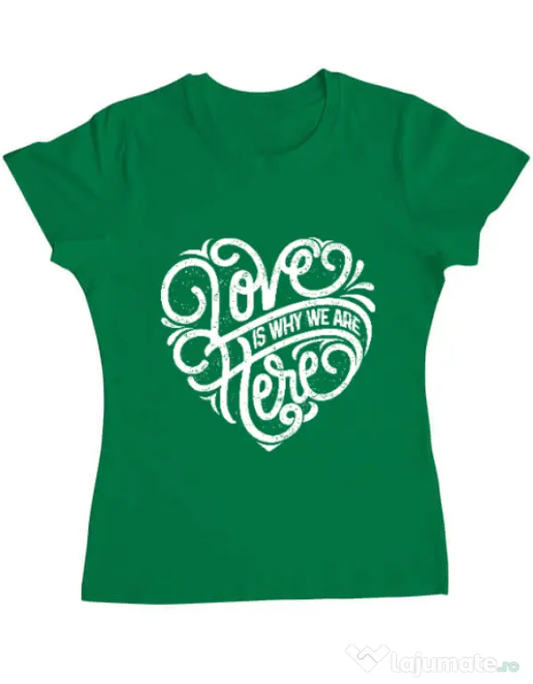 Tricou ADLER dama Love Verde mediu