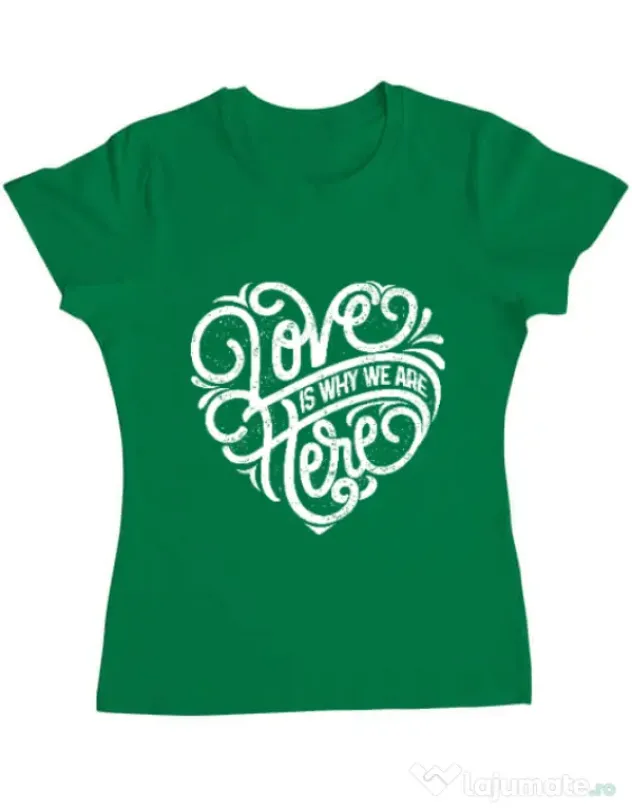 Tricou ADLER dama Love Verde mediu