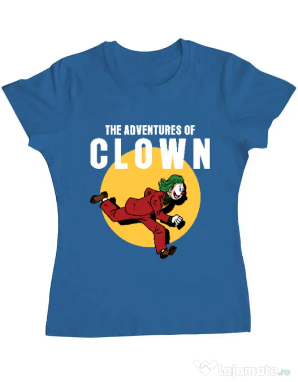 Tricou ADLER dama Clown adventures Albastru azuriu