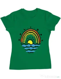 Tricou ADLER dama Holiday Verde mediu
