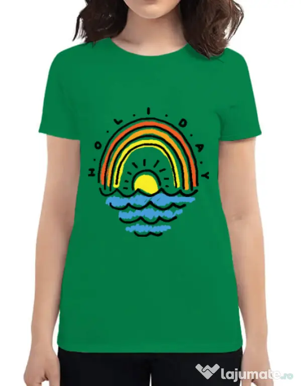 Tricou ADLER dama Holiday Verde mediu