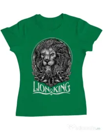 Tricou ADLER dama Lion king Verde mediu