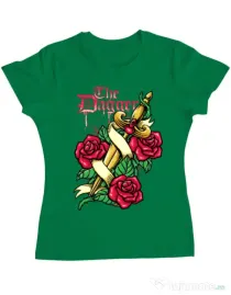Tricou ADLER dama The dagger Verde mediu