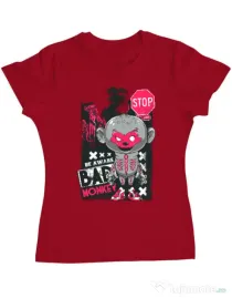 Tricou ADLER dama Bad monkey Rosu