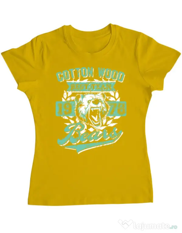Tricou ADLER dama Cotton wood Galben