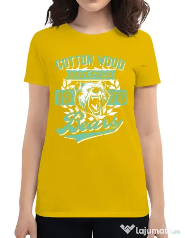 Tricou ADLER dama Cotton wood Galben