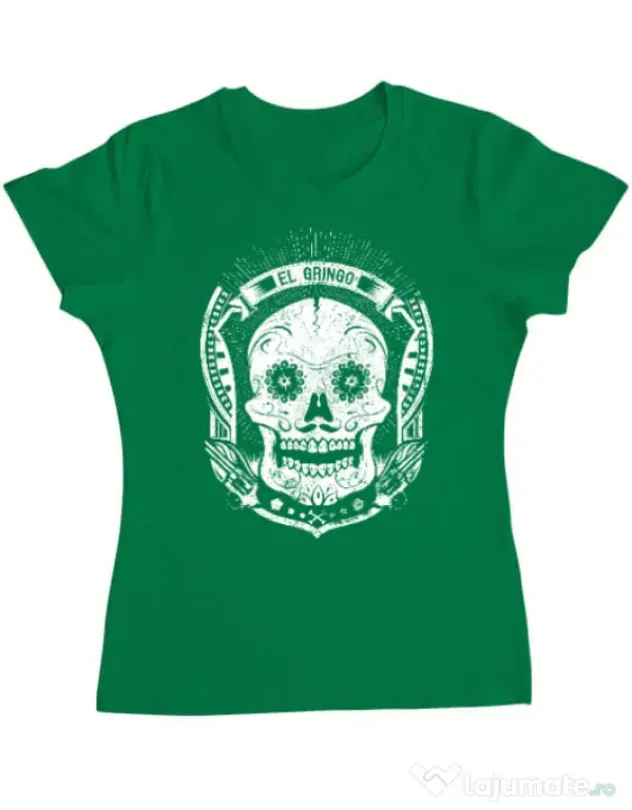 Tricou ADLER dama El gringo Verde mediu