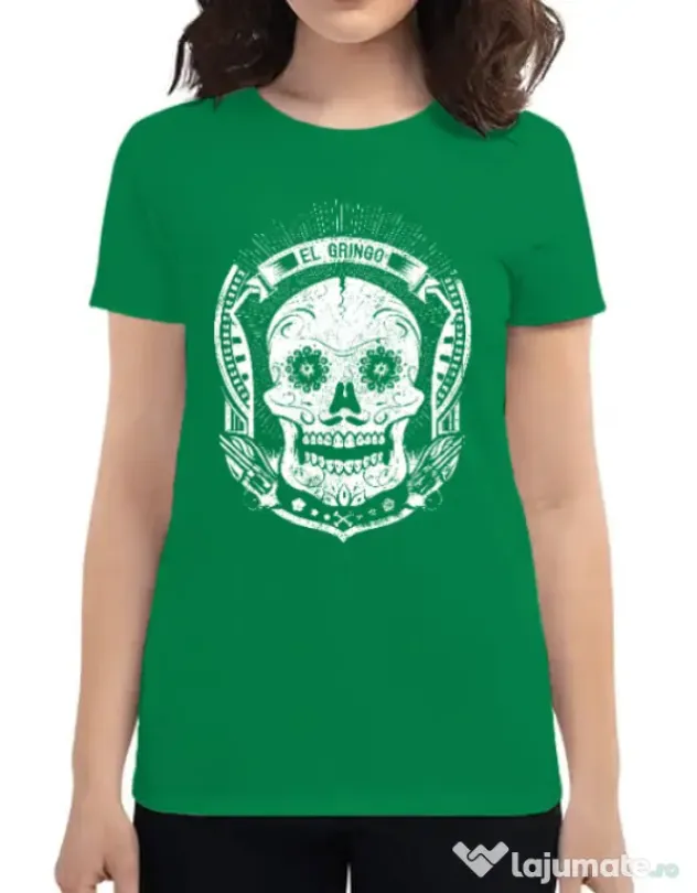 Tricou ADLER dama El gringo Verde mediu