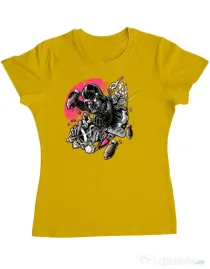 Tricou ADLER dama Father attack Galben