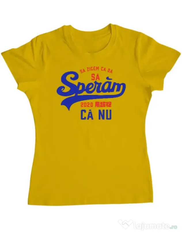 Tricou ADLER dama Sa zicem ca da Galben