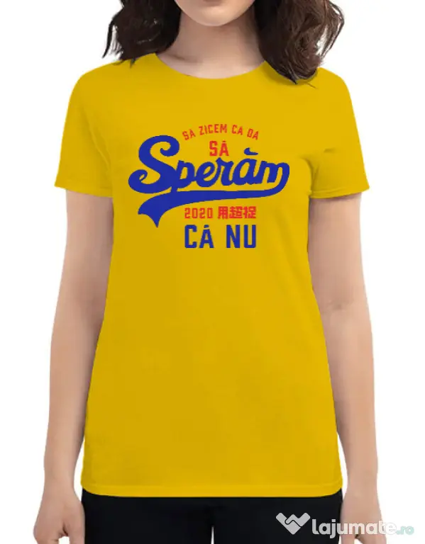 Tricou ADLER dama Sa zicem ca da Galben