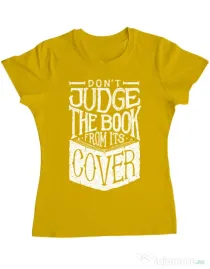 Tricou ADLER dama Book cover Galben