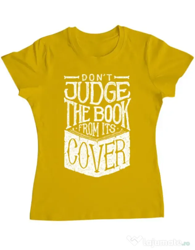 Tricou ADLER dama Book cover Galben