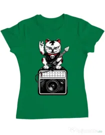 Tricou ADLER dama Lets rock Verde mediu