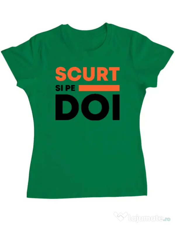 Tricou ADLER dama Scurt si pe doi Verde mediu