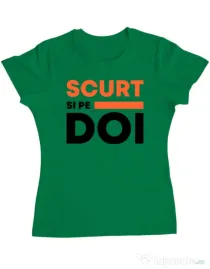 Tricou ADLER dama Scurt si pe doi Verde mediu