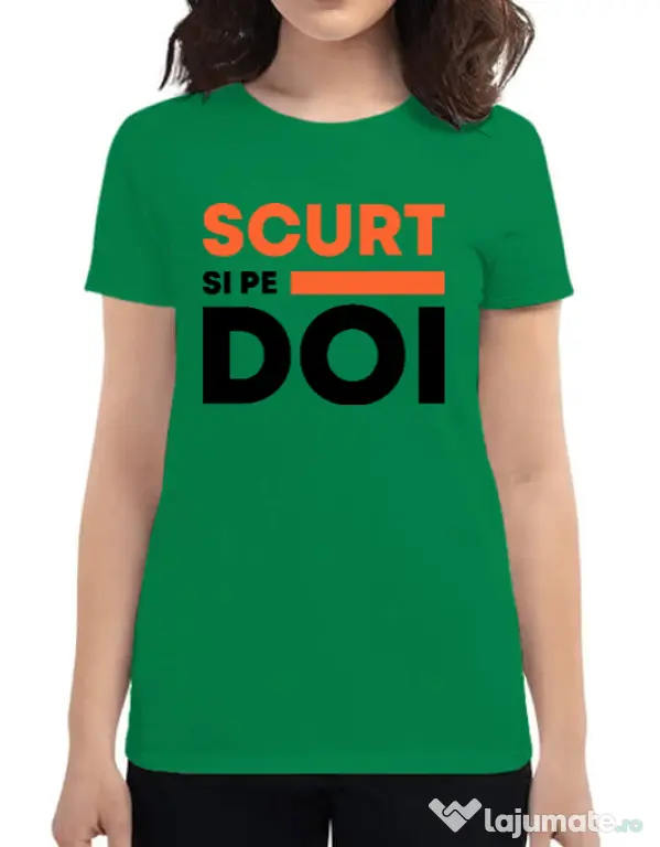 Tricou ADLER dama Scurt si pe doi Verde mediu