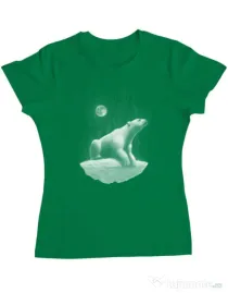 Tricou ADLER dama Faded Verde mediu