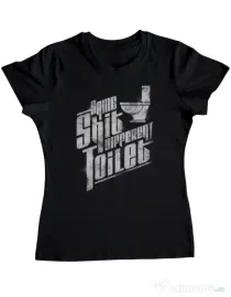 Tricou ADLER dama Same shit Negru