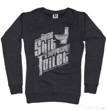 Bluza ADLER dama Same shit Negru melanj