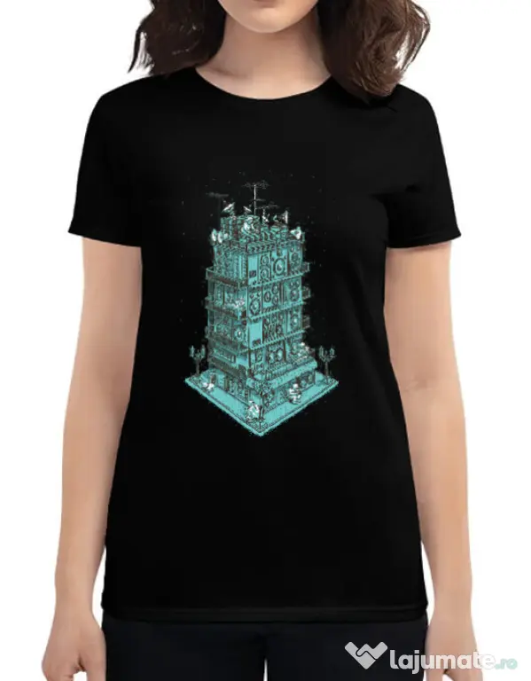 Tricou ADLER dama Sound zone Negru
