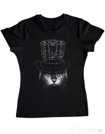 Tricou ADLER dama Under my hat Negru