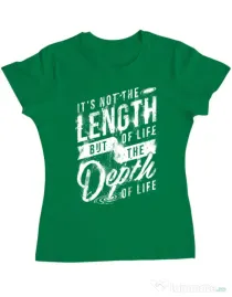 Tricou ADLER dama Depth of life Verde mediu