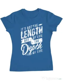 Tricou ADLER dama Depth of life Albastru azuriu