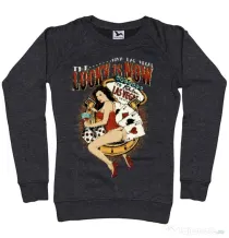 Bluza ADLER dama The lucky is now Negru melanj
