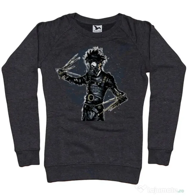 Bluza ADLER dama Gas mask scissor Negru melanj